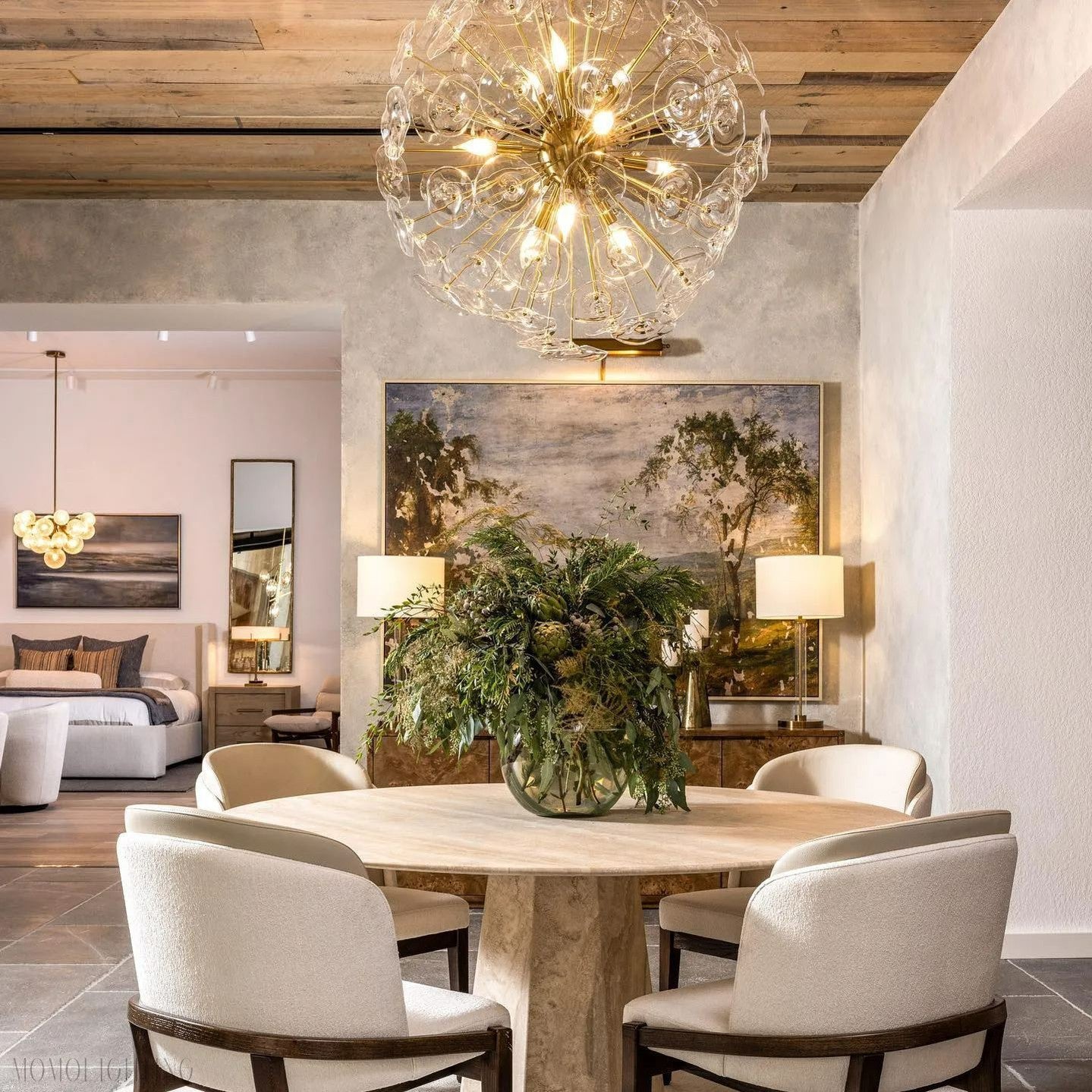 Lily Round Chandelier 25'' 34'' 43''-Nobipets