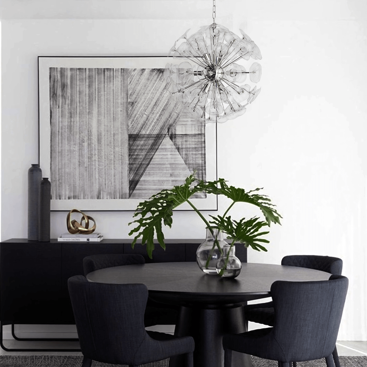 Lily Round Chandelier 25'' 34'' 43''-Nobipets
