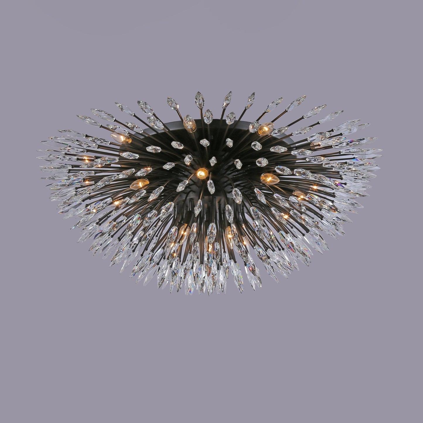 Lily Starburst Crystal Sputnik Flushmount-Meet Lighting