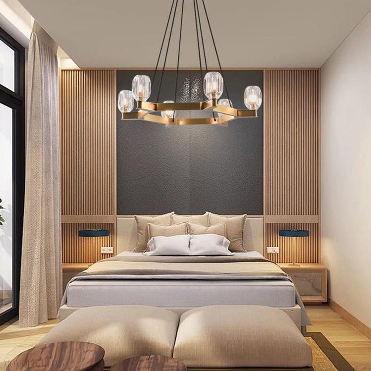 Linna Crystal Round Chandelier-Nobipets