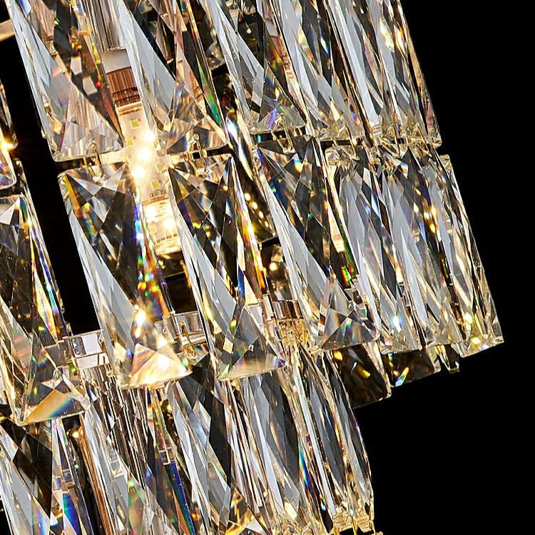 Long Crystal Staircase Chandelier Large Foyer Living Room Entryway Ceiling Light Fixture-Nobipets