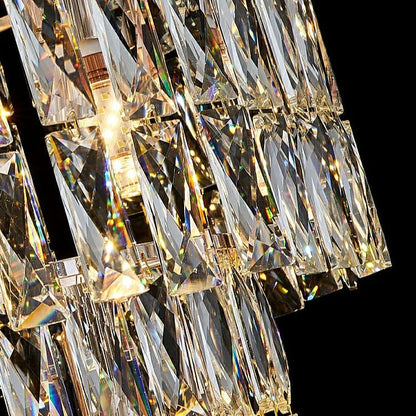 Long Crystal Staircase Chandelier Large Foyer Living Room Entryway Ceiling Light Fixture-Nobipets
