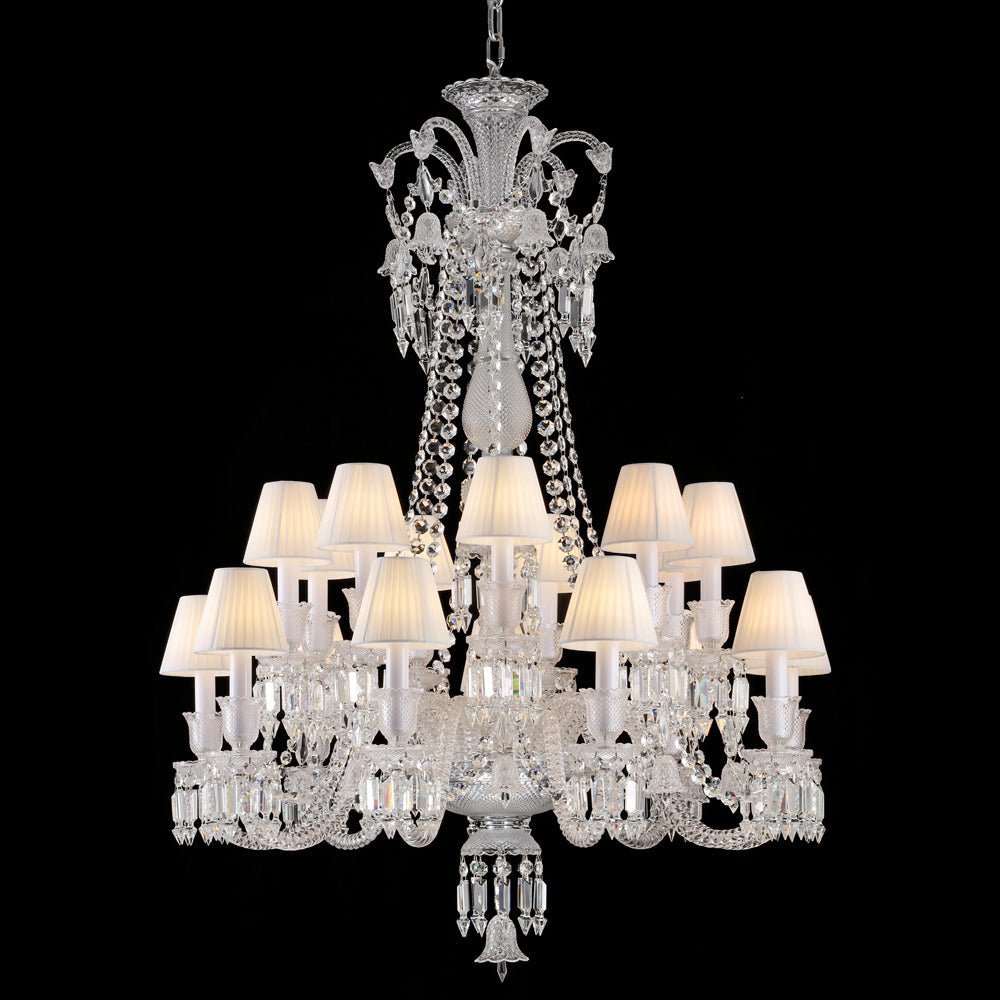 Long Neck Zenith Baccarat Crystal Chandelier-Nobipets