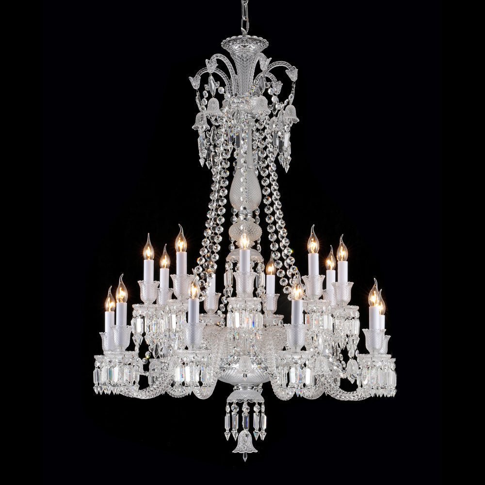 Long Neck Zenith Baccarat Crystal Chandelier-Nobipets