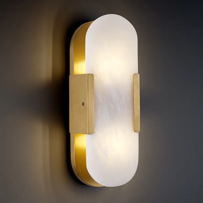 Lowell Melange Elongated Alabaster Wall Sconce 10"
