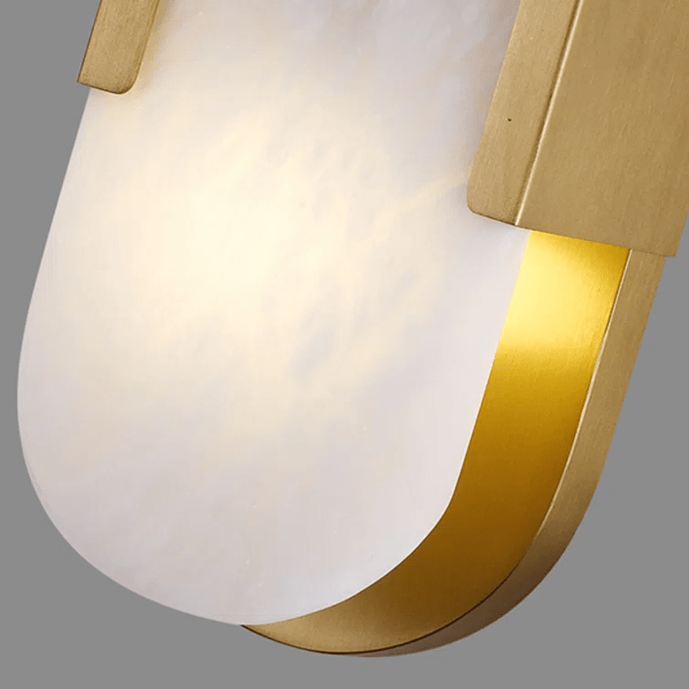 Lowell Melange Elongated Alabaster Wall Sconce 10"