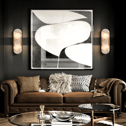 Lowell Melange Elongated Alabaster Wall Sconce 10"