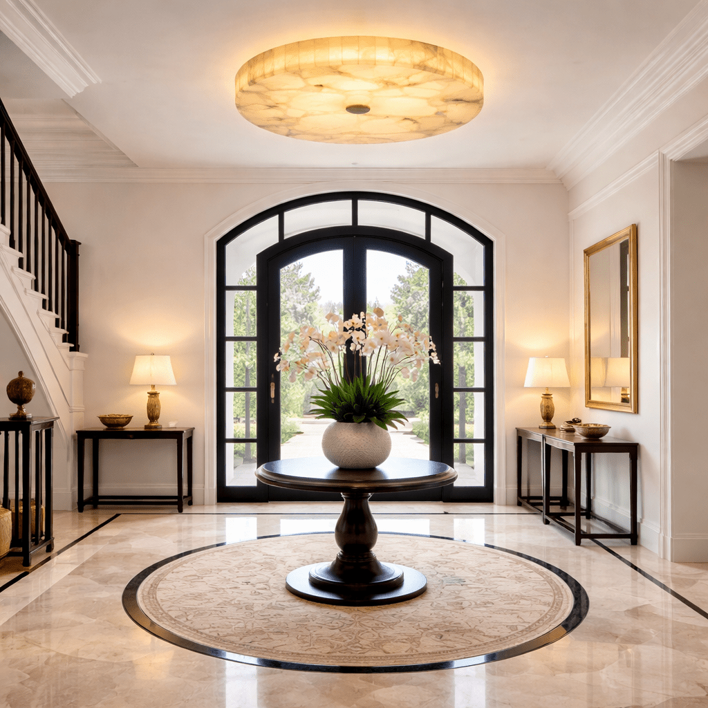 Luminous Alabaster Ceiling Light