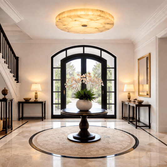 Luminous Alabaster Ceiling Light