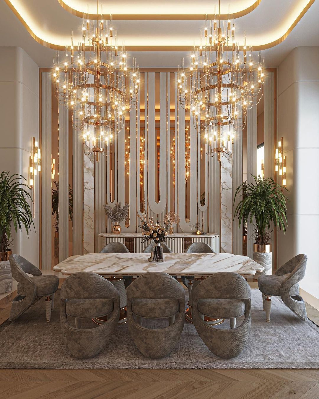 Luxury 5-Tier Crystal Rods Luxury Gala Chandelier-Nobipets