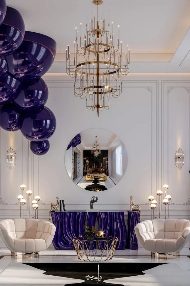 Luxury 5-Tier Crystal Rods Luxury Gala Chandelier-Nobipets