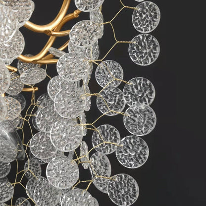 Luxury Branches Crystal Frosted Glass Chandelier Set for Living /Dining Room-Nobipets