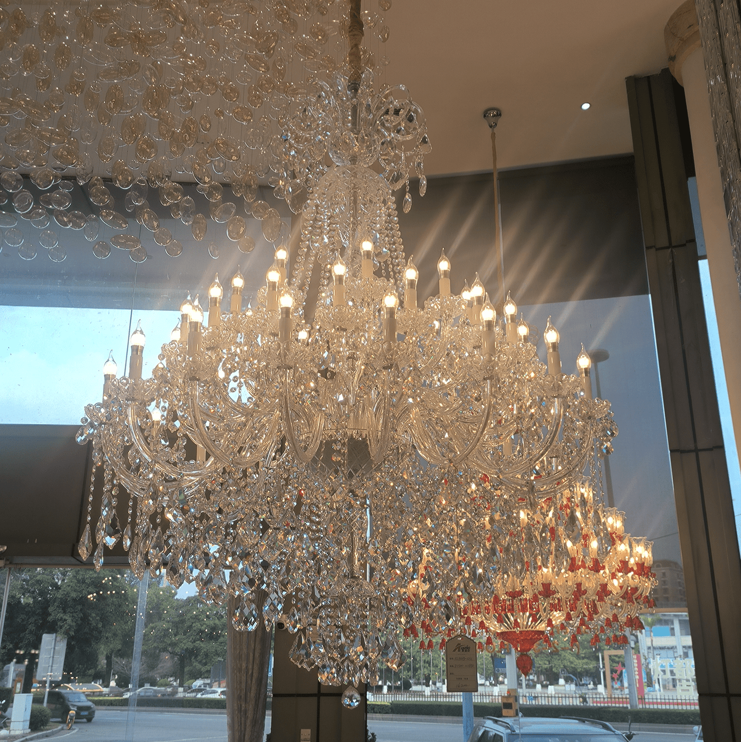 Luxury Classic Clear Crystal Chandelier for Foyer/Staircase/Entryway/Hallway-Nobipets
