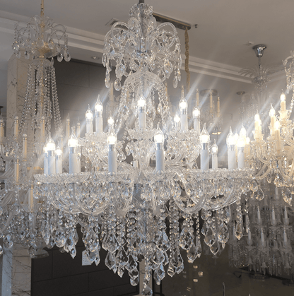 Luxury Classic Clear Crystal Chandelier for Foyer/Staircase/Entryway/Hallway-Nobipets