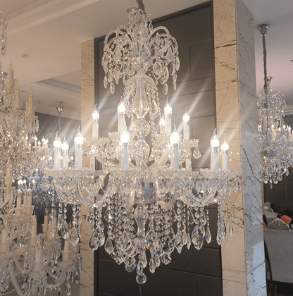 Luxury Classic Clear Crystal Chandelier for Foyer/Staircase/Entryway/Hallway-Nobipets