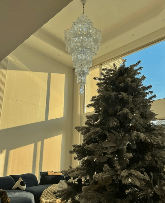 Luxury Extra Large Plaza Multi-Tier Crystal Chandelier For Hotel Hall / 2 Story Foyer / High Ceiling Living Room-Nobipets