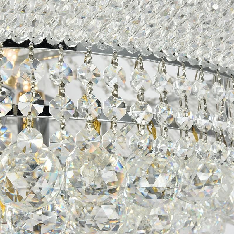 Luxury French Empire Chandelier for Villa Hall Ceiling Three-layers Crystal Light for Hotel Lobby-Nobipets