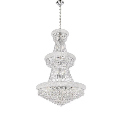 Luxury French Empire Chandelier for Villa Hall Ceiling Three-layers Crystal Light for Hotel Lobby-Nobipets
