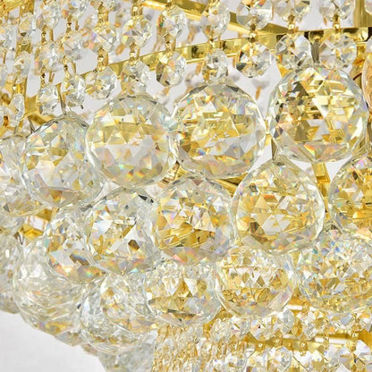 Luxury French Empire Chandelier for Villa Hall Ceiling Three-layers Crystal Light for Hotel Lobby-Nobipets