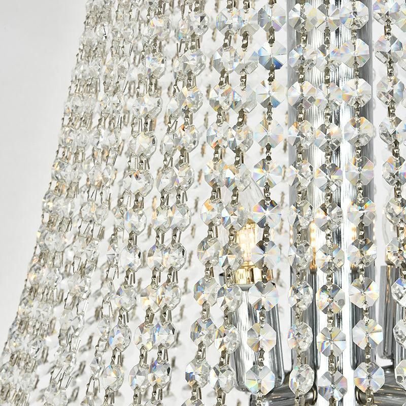 Luxury French Empire Chandelier for Villa Hall Ceiling Three-layers Crystal Light for Hotel Lobby-Nobipets