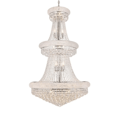 Luxury French Empire Chandelier for Villa Hall Ceiling Three-layers Crystal Light for Hotel Lobby-Nobipets