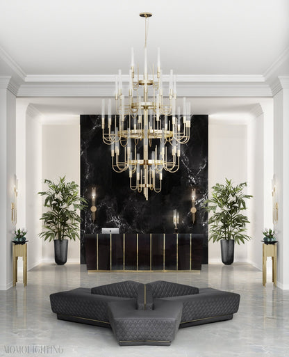 Luxury Gala 52 Light Crystal Modern Chandelier-Nobipets