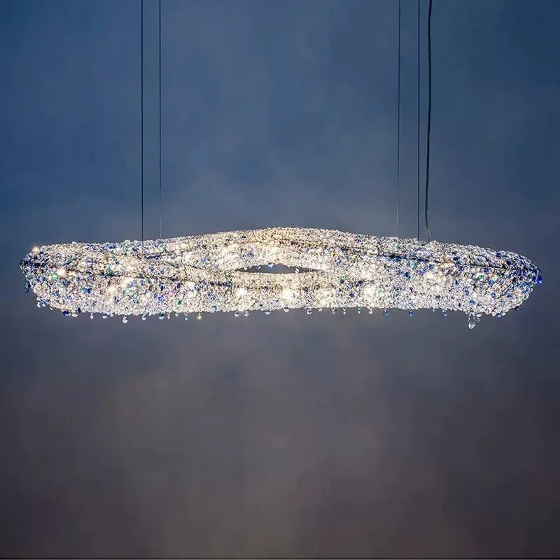 Luxury Infinity Crystal Chandelier for Living/Dining Room-Nobipets