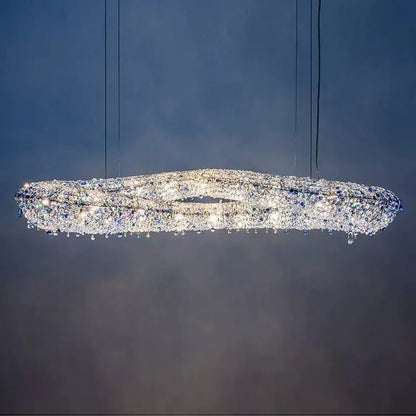 Luxury Infinity Crystal Chandelier for Living/Dining Room-Nobipets