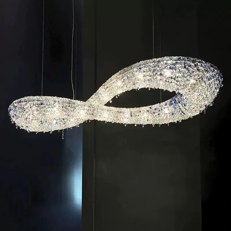 Luxury Infinity Crystal Chandelier for Living/Dining Room-Nobipets
