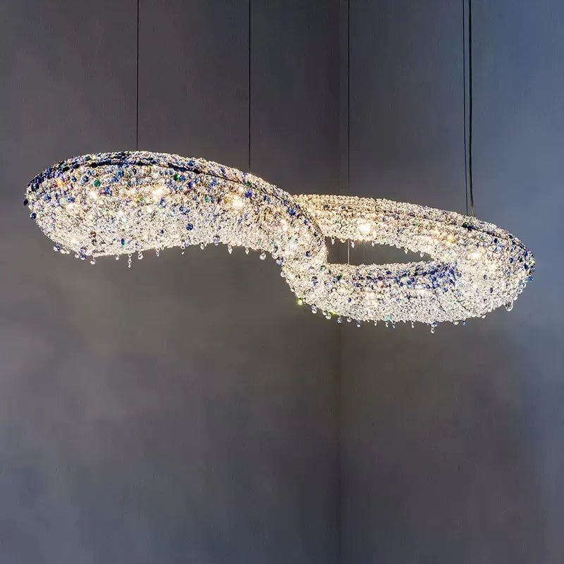 Luxury Infinity Crystal Chandelier for Living/Dining Room-Nobipets