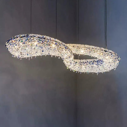 Luxury Infinity Crystal Chandelier for Living/Dining Room-Nobipets