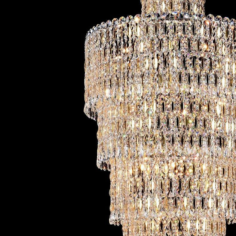 Luxury Large Crystal Chandelier For Hight Ceiling Living Room Long Staircase Light Fixture-Nobipets