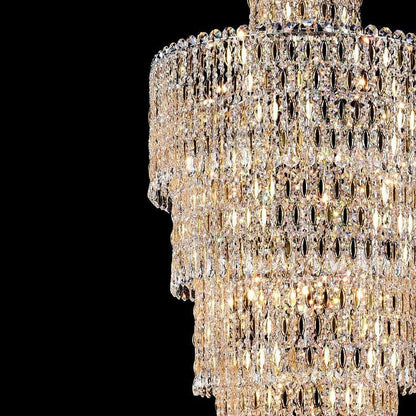 Luxury Large Crystal Chandelier For Hight Ceiling Living Room Long Staircase Light Fixture-Nobipets