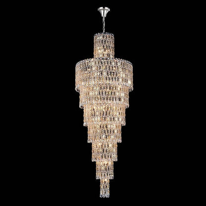 Luxury Large Crystal Chandelier For Hight Ceiling Living Room Long Staircase Light Fixture-Nobipets