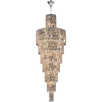 Luxury Large Crystal Chandelier For Hight Ceiling Living Room Long Staircase Light Fixture-Nobipets
