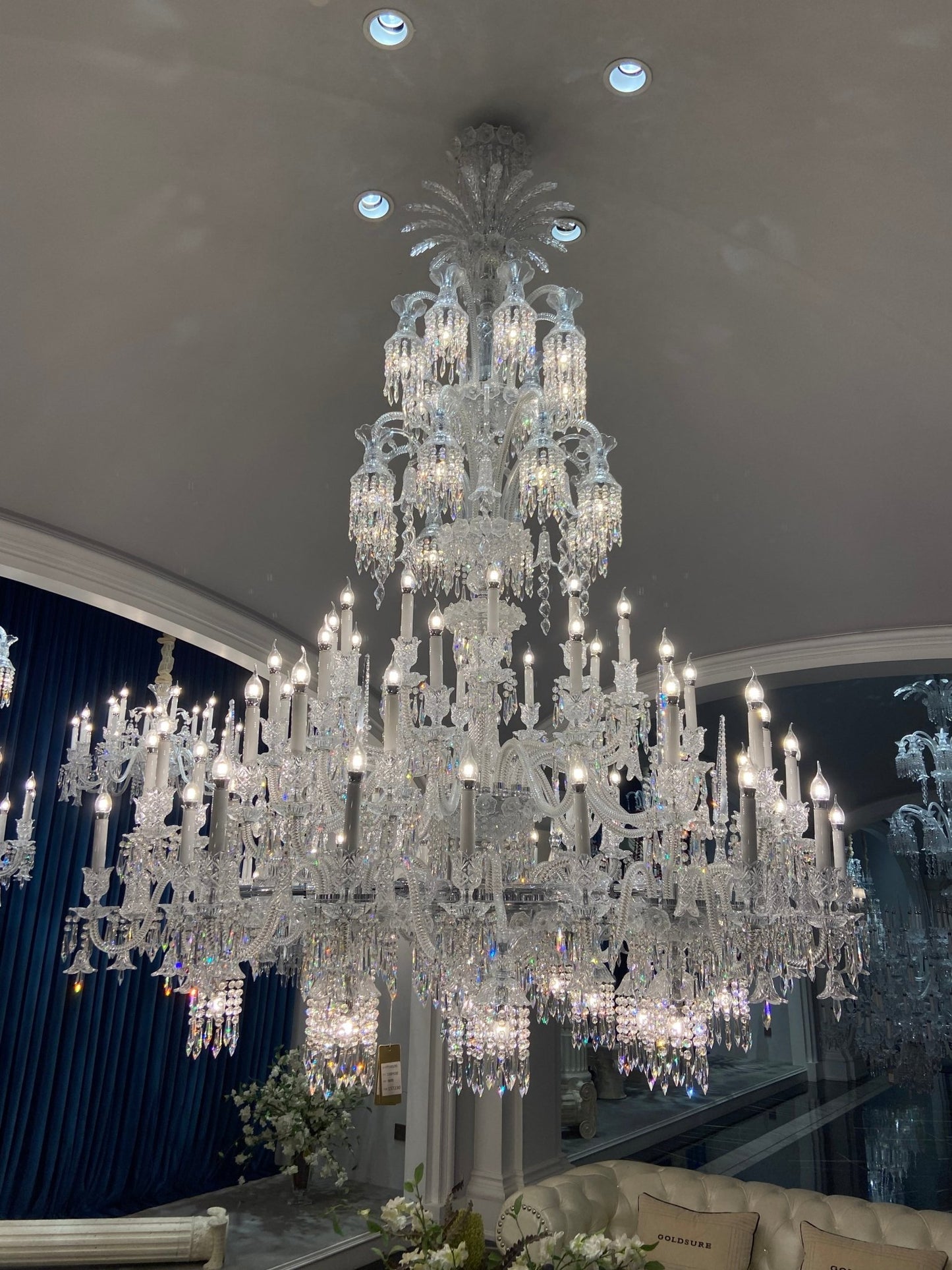 Luxury Large Multi Candles Chandelier Islam Crystal Ceiling Lighting Fixture For Living Room/ Hall Decoration-Nobipets