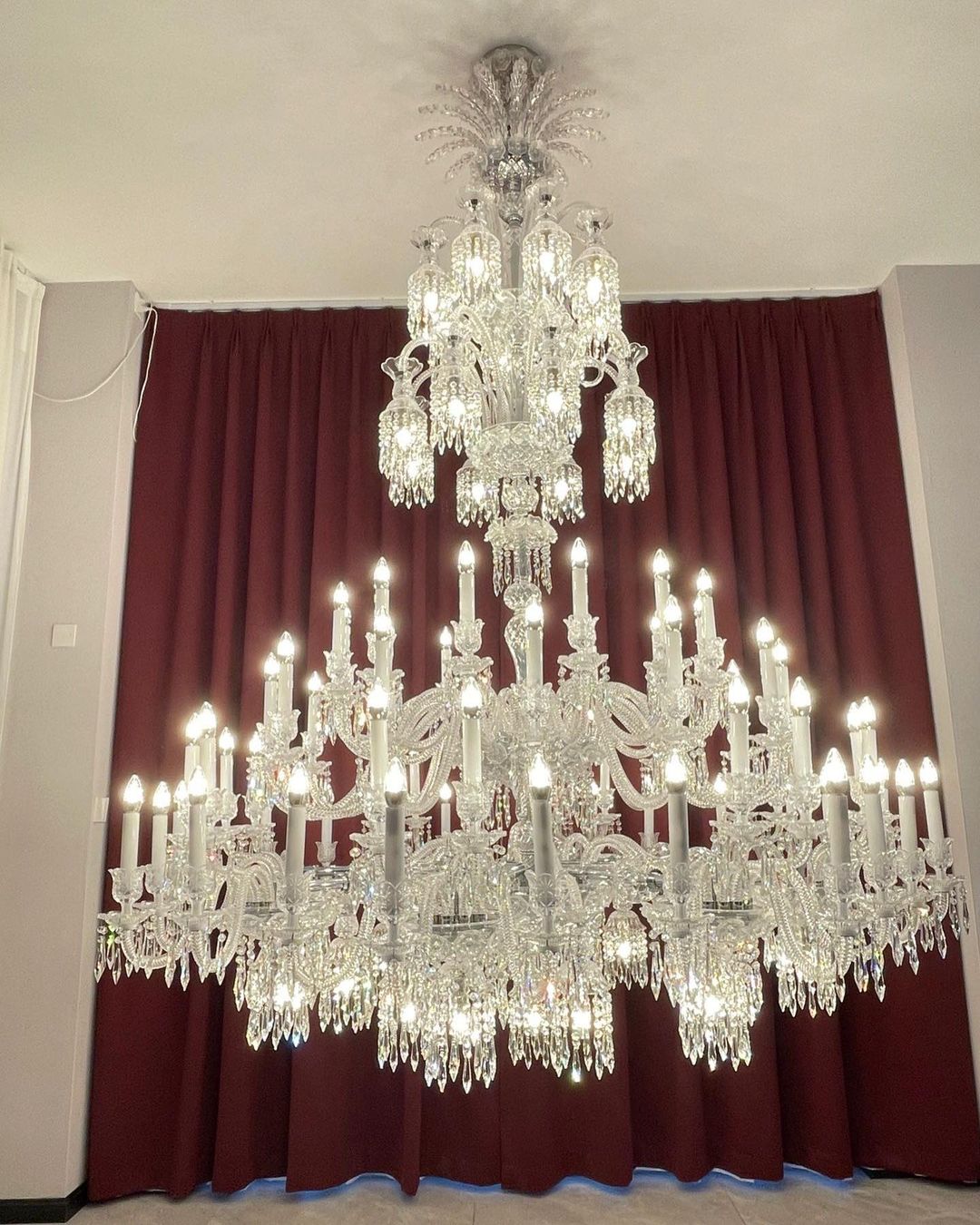 Luxury Large Multi Candles Chandelier Islam Crystal Ceiling Lighting Fixture For Living Room/ Hall Decoration-Nobipets