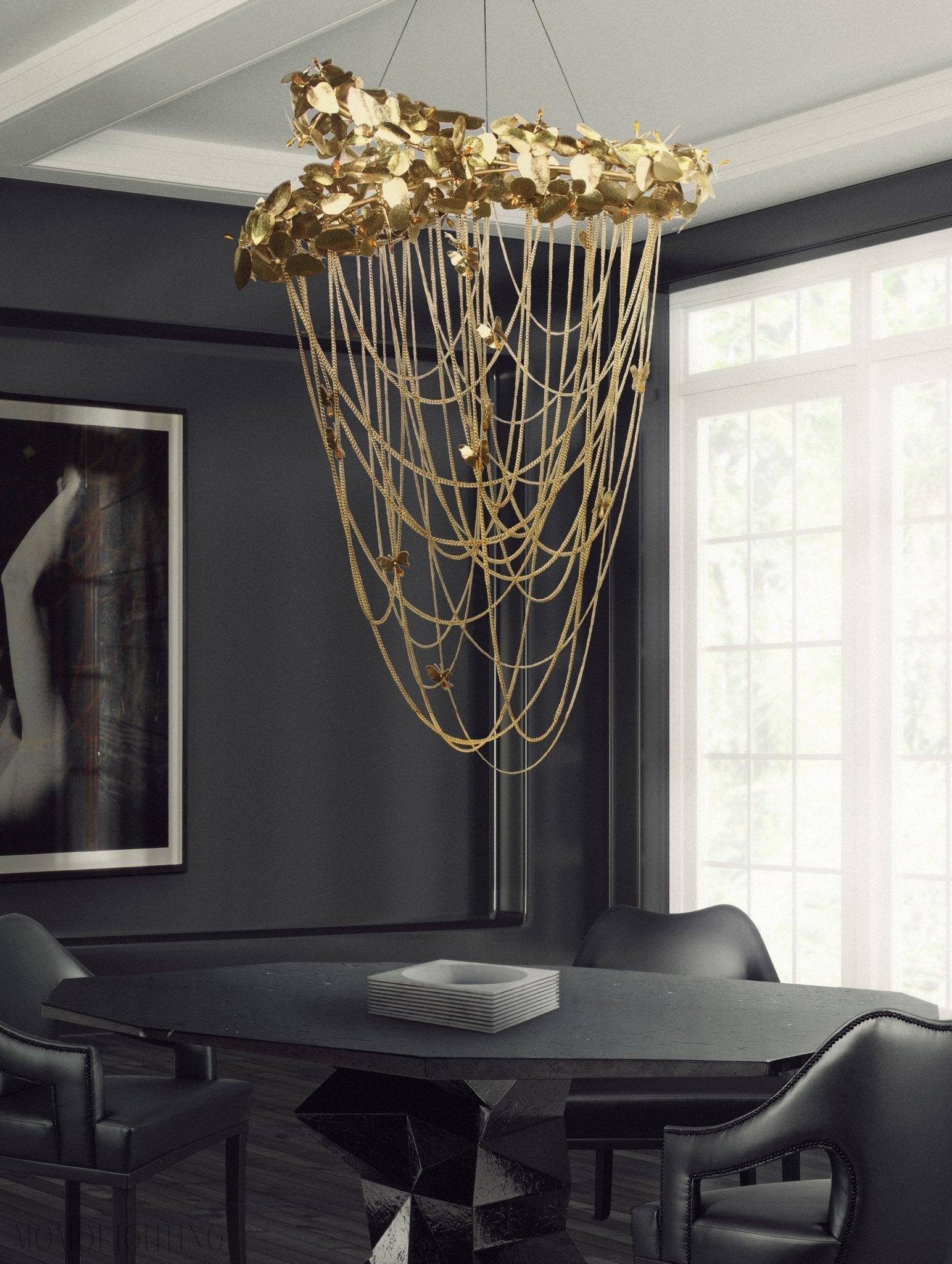 Luxury McQueen 11 Light Crystal Modern Chandelier-Nobipets
