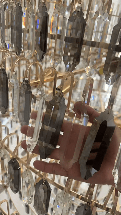 Luxury Multi-tiered Honeycomb Crystal Chandelier for High-ceiling-Nobipets