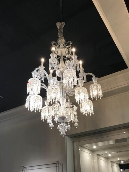 Luxury Royal Large Multi-layers Candle Crystal Chandelier For Living Room/Hall Decoration-Nobipets
