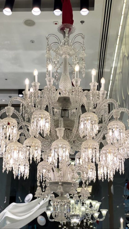 Luxury Royal Large Multi-layers Candle Crystal Chandelier For Living Room/Hall Decoration-Nobipets