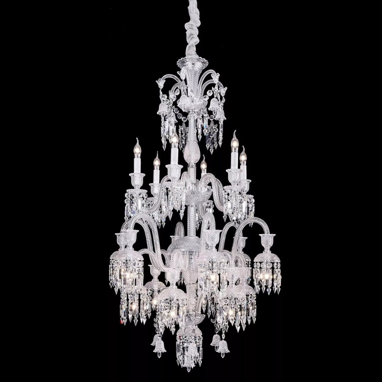 Luxury Royal Large Multi-layers Candle Crystal Chandelier For Living Room/Hall Decoration-Nobipets