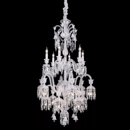 Luxury Royal Large Multi-layers Candle Crystal Chandelier For Living Room/Hall Decoration-Nobipets