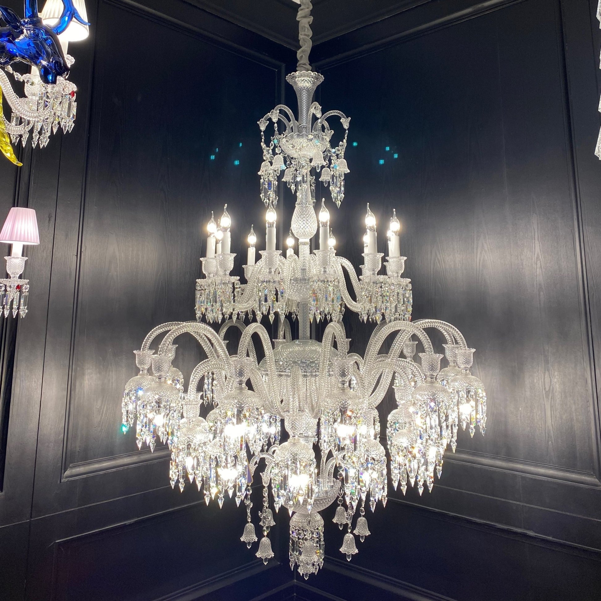 Luxury Royal Large Multi-layers Candle Crystal Chandelier For Living Room/Hall Decoration-Nobipets