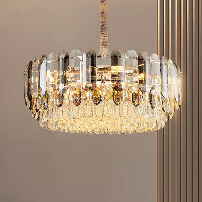 Luxury Smoke Gray K9 Crystal Chandeliers for Dining Room/Living Room-Nobipets