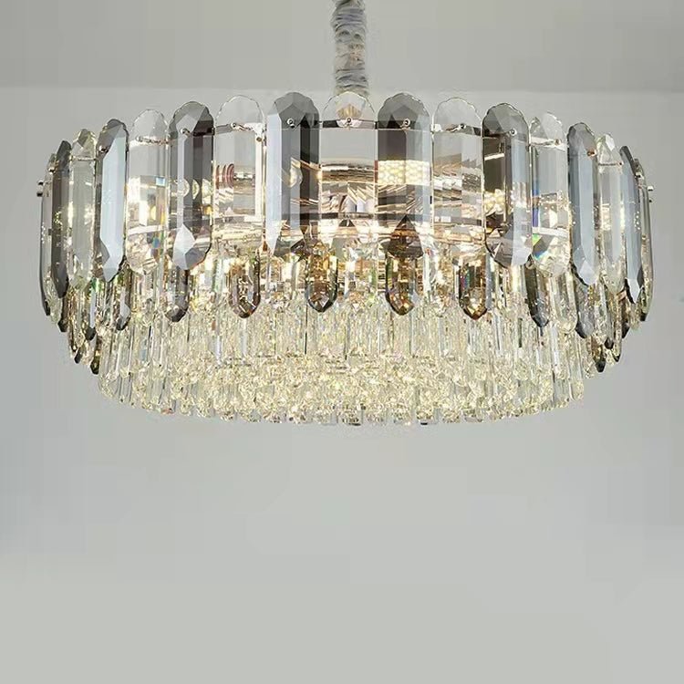 Luxury Smoke Gray K9 Crystal Chandeliers for Dining Room/Living Room-Nobipets