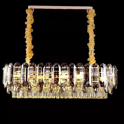 Luxury Smoke Gray K9 Crystal Chandeliers for Dining Room/Living Room-Nobipets