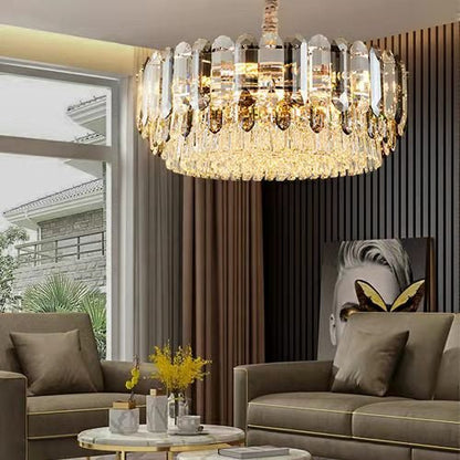 Luxury Smoke Gray K9 Crystal Chandeliers for Dining Room/Living Room-Nobipets