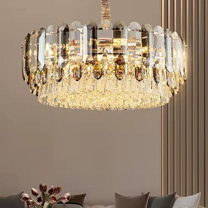 Luxury Smoke Gray K9 Crystal Chandeliers for Dining Room/Living Room-Nobipets
