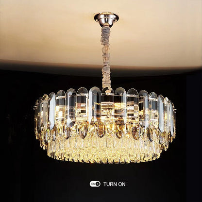 Luxury Smoke Gray K9 Crystal Chandeliers for Dining Room/Living Room-Nobipets